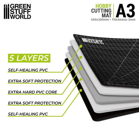 Green Stuff World - Folding Cutting Mat (Black)
