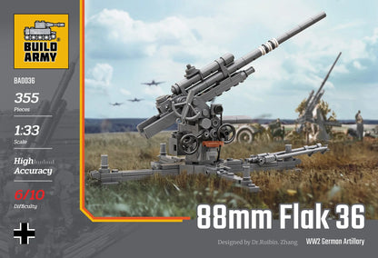 Build Army - 88mm Flak 36 Artillery - B0036 - Product Image