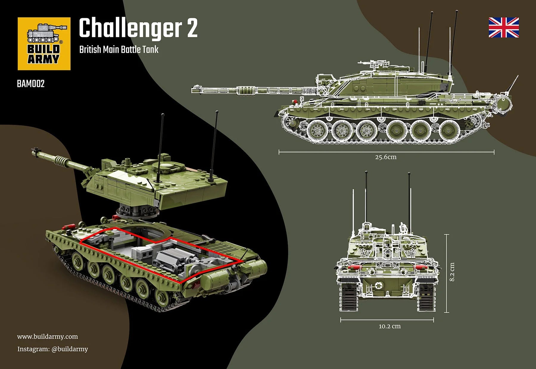 Build Army - Challenger 2 Main Battle Tank - BM002 - Product Image