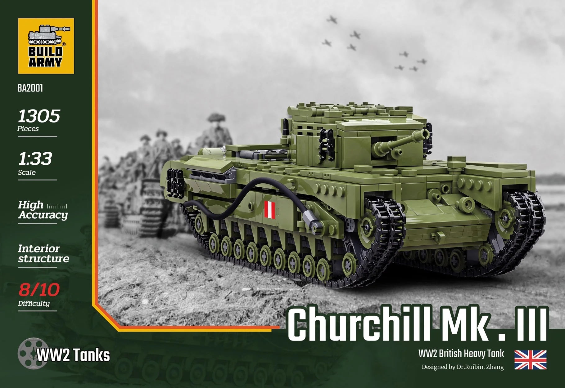 Build Army - Churchill Tank - B2001 - Product Image