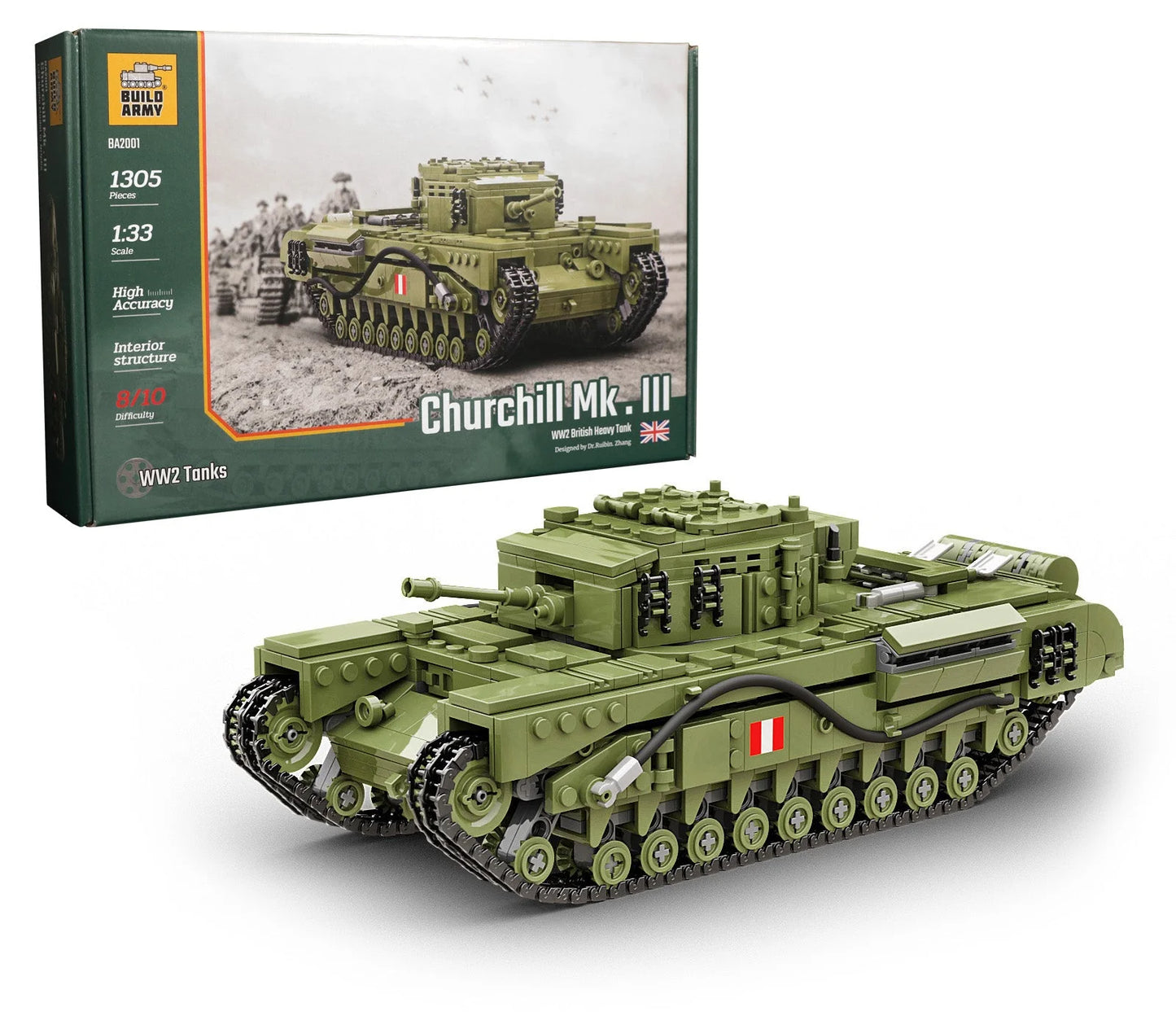Build Army - Churchill Tank - B2001 - Product Image