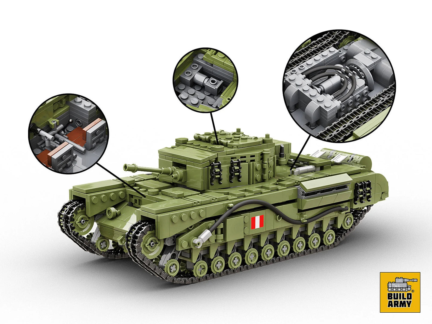 Build Army - Churchill Tank - B2001 - Product Image