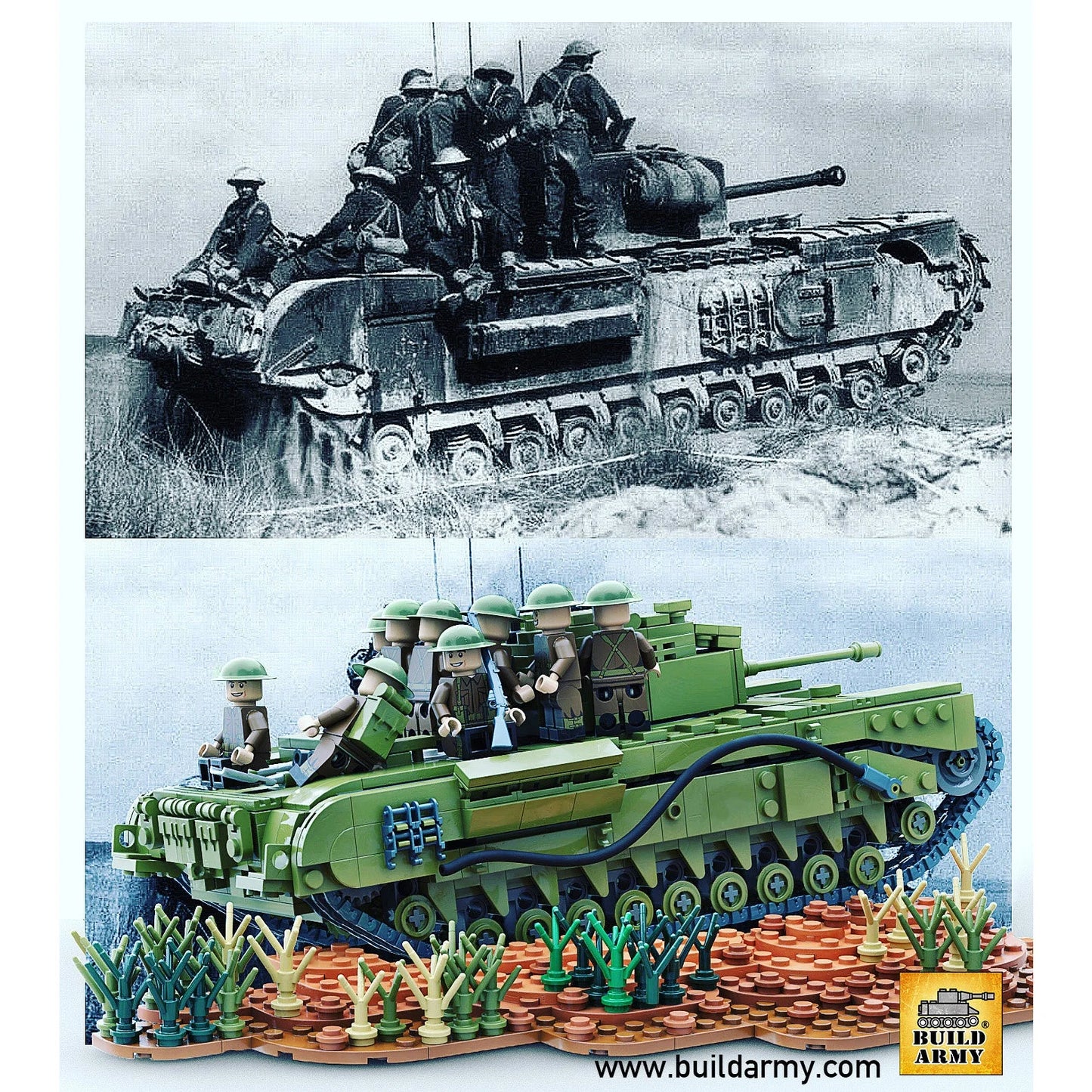 Build Army - Churchill Tank - B2001 - Product Image