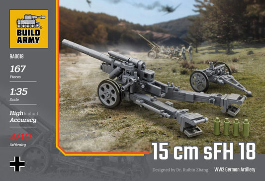 Build Army - German 15cm SFH 18 Artillery - B0018 - Product Image