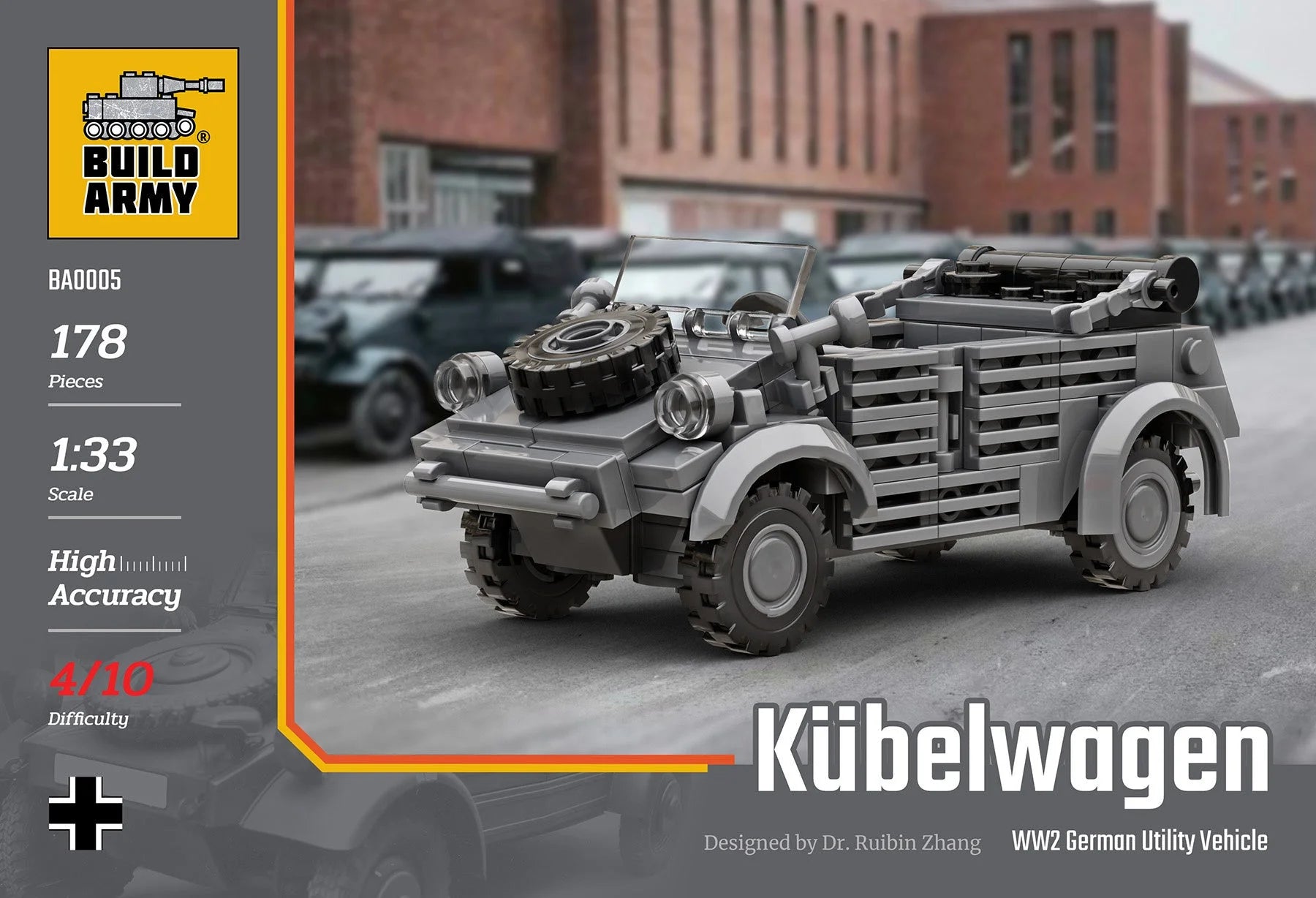 Build Army - Kubelwagen Cars - B0005 - Product Image