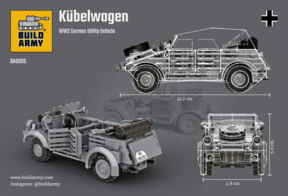 Build Army - Kubelwagen Cars - B0005 - Product Image