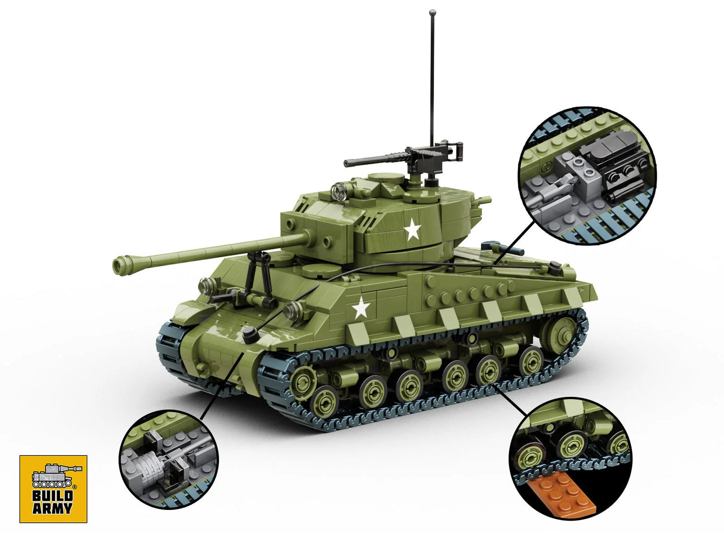 Build Army - M4A3E8 Easy8 - B1002 - Product Image