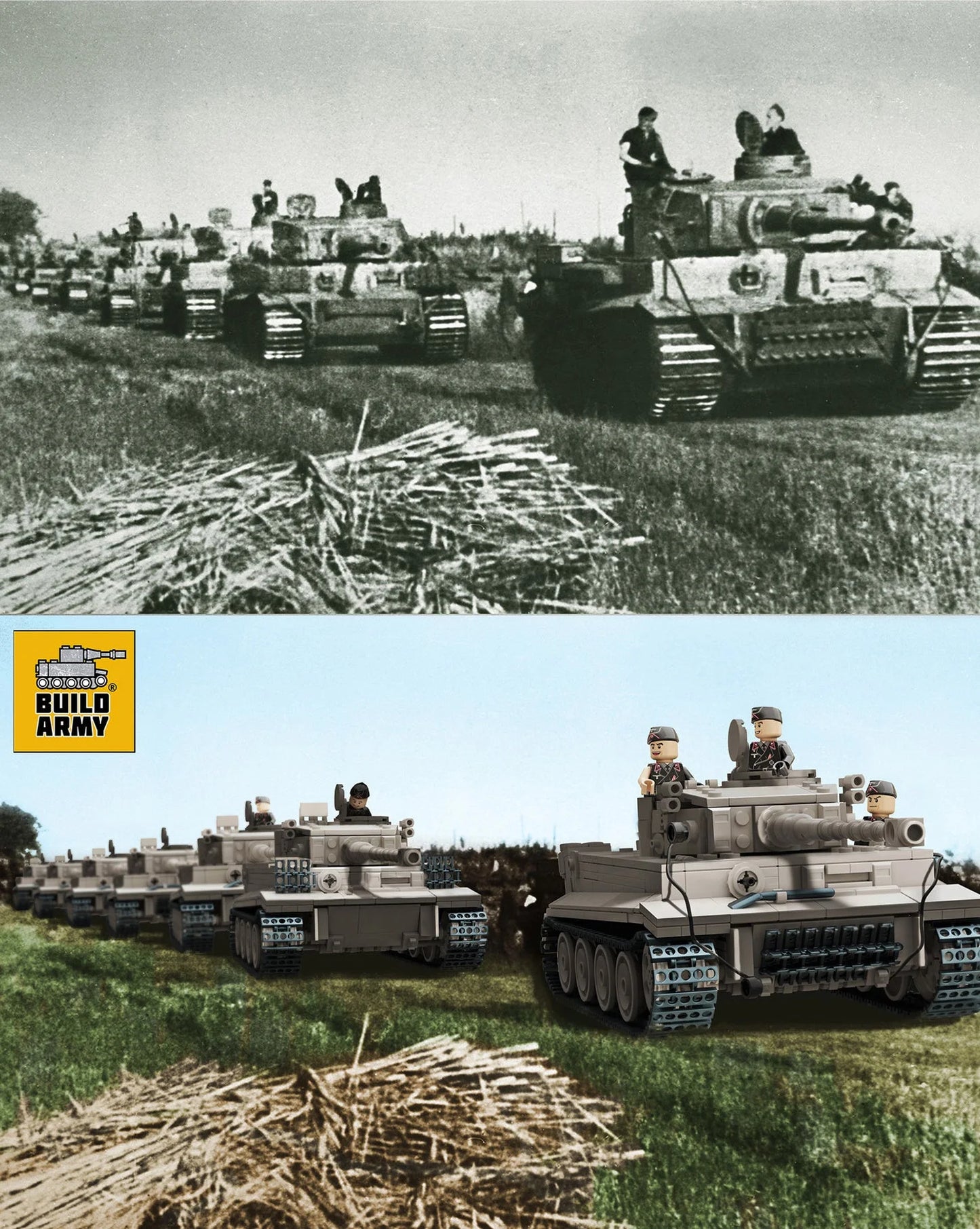 Build Army - Tiger 1 Grey - B0181 - Product Image