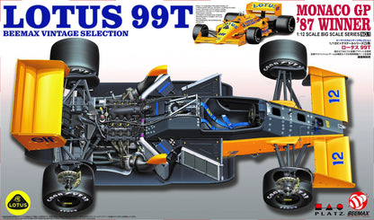 Beemax 1/12 Cars - Lotus 99T 1987 World Champions Monaco GPBX12001 - BX12001