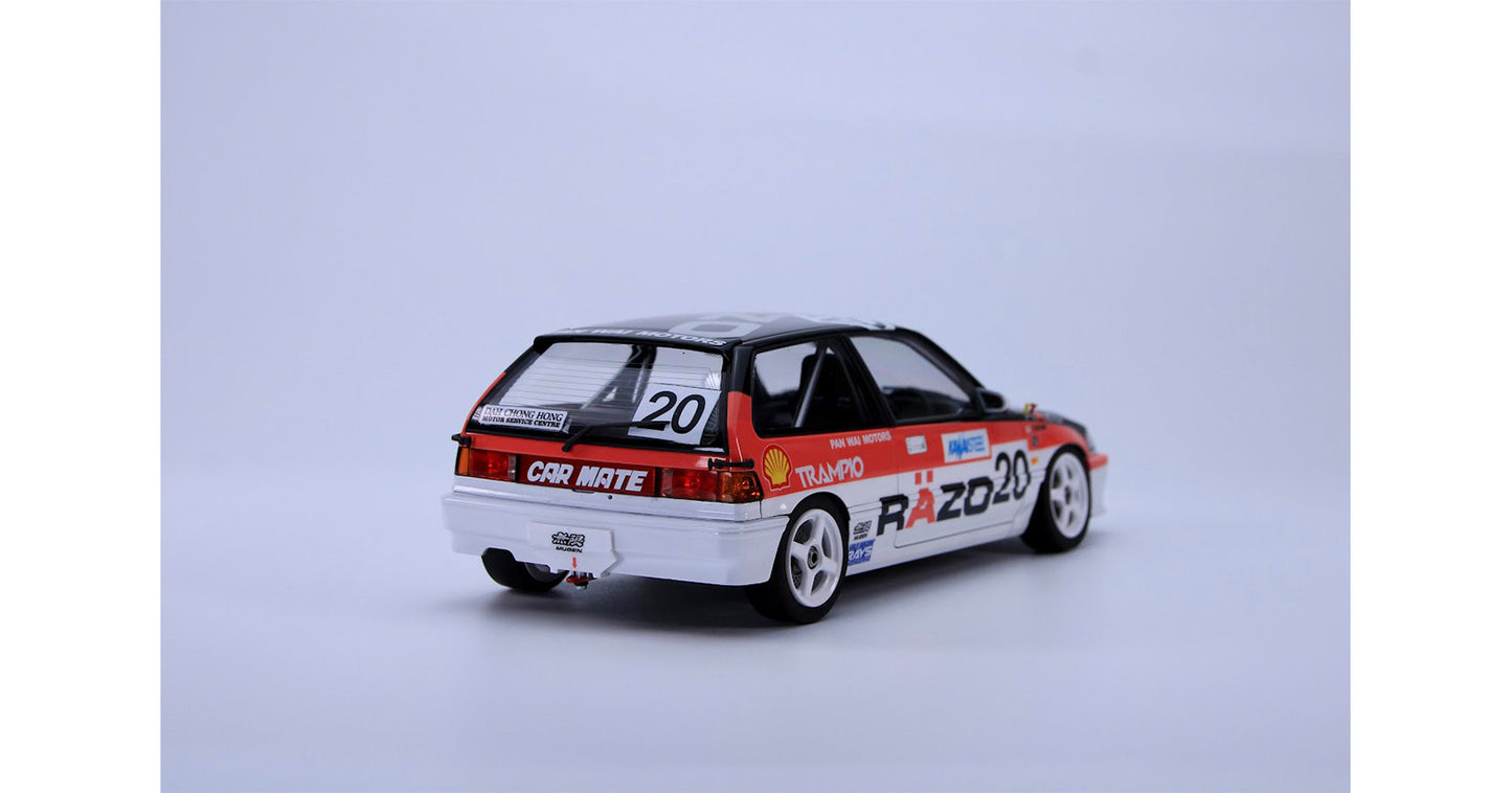 Beemax 1/24 Cars - Honda Civic EF3 Gr.A 1989 Macau Guia Race #20 Razo - BX24032