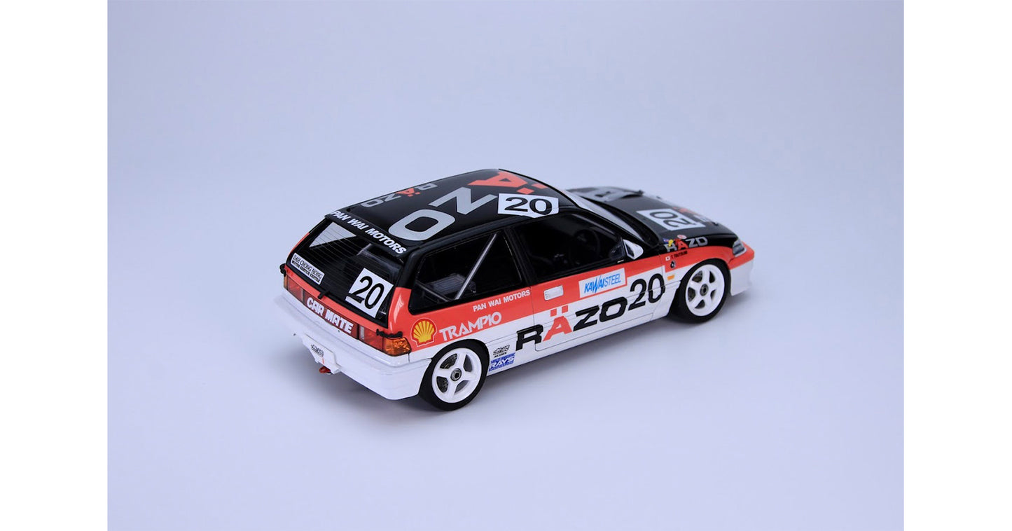 Beemax 1/24 Cars - Honda Civic EF3 Gr.A 1989 Macau Guia Race #20 Razo - BX24032