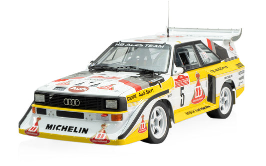 Beemax 1/24 Cars - Audi Quattro S1 E2 Montecarlo Rally 1986 #2 (rebox BCaDA-24017) - BX24035