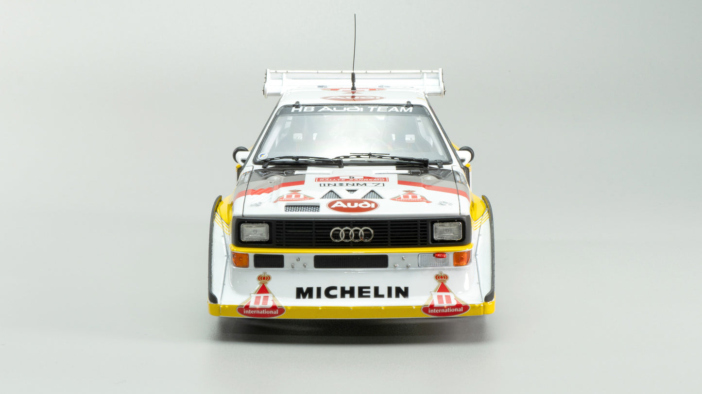 Beemax 1/24 Cars - Audi Quattro S1 E2 Montecarlo Rally 1986 #2 (rebox BCaDA-24017) - BX24035