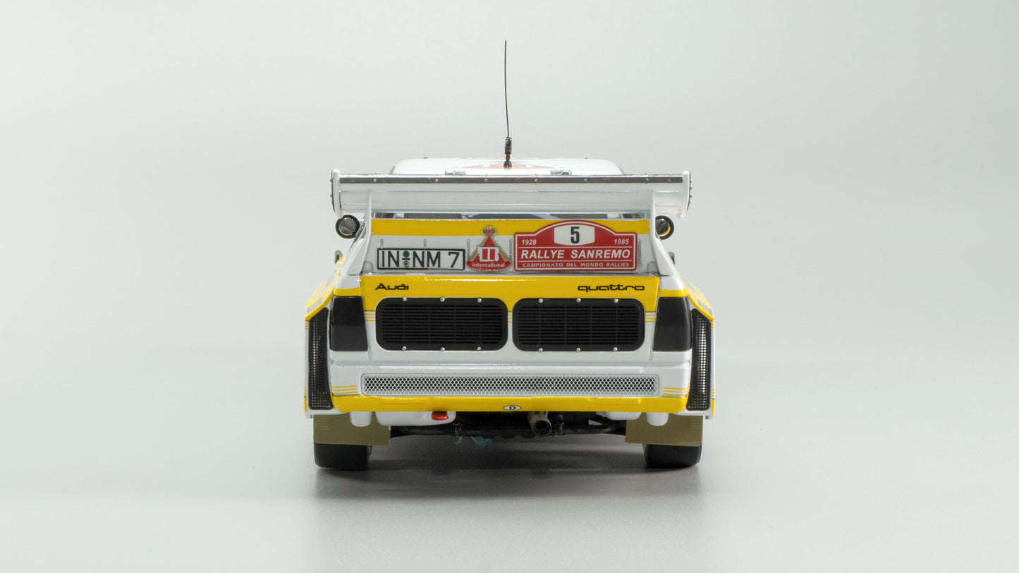 Beemax 1/24 Cars - Audi Quattro S1 E2 Montecarlo Rally 1986 #2 (rebox BCaDA-24017) - BX24035