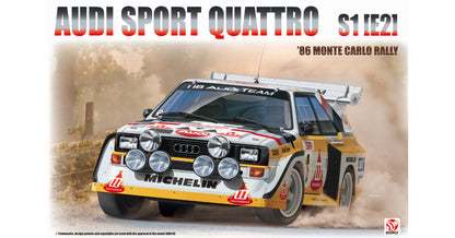 Beemax 1/24 Cars - Audi Quattro S1 E2 Montecarlo Rally 1986 #2 (rebox BCaDA-24017) - BX24035