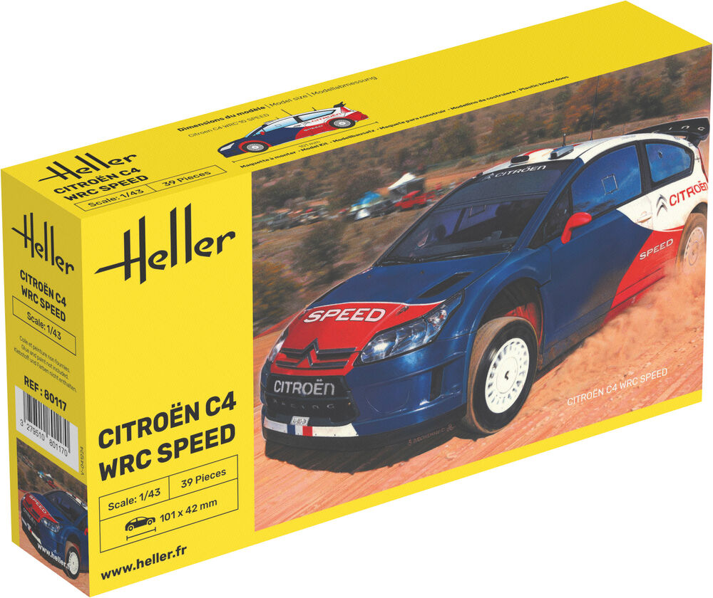 Heller 1/43 Citroen C4 WRC Speed Starter Kit Gift Set 56117