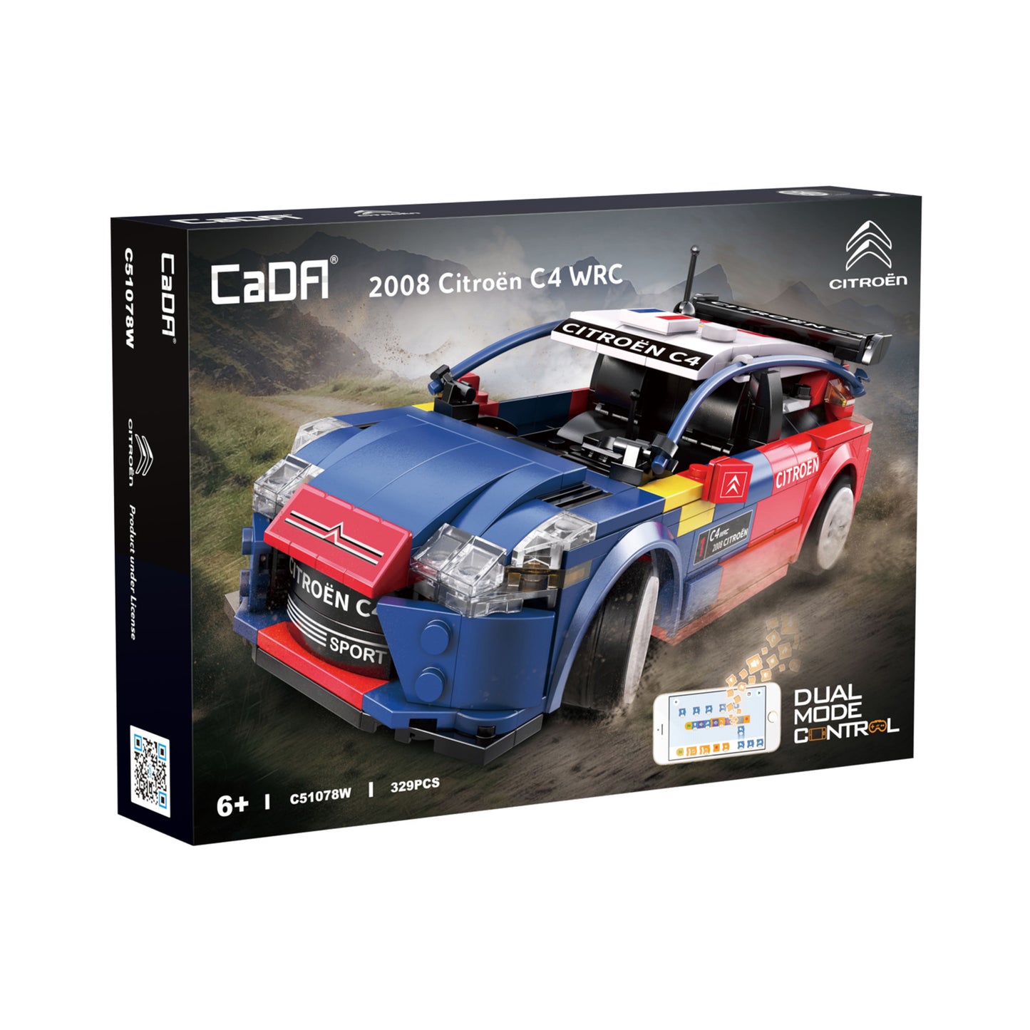 CaDA 1/20 Mini Cars - 2008 Citroën C4 WRC - 329 pcs C51078W