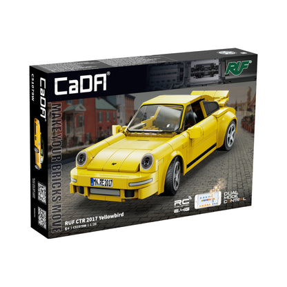 CaDA 1/20 Mini Cars - RUF CTR 2017 Yellowbird -  222 pcs C51079W