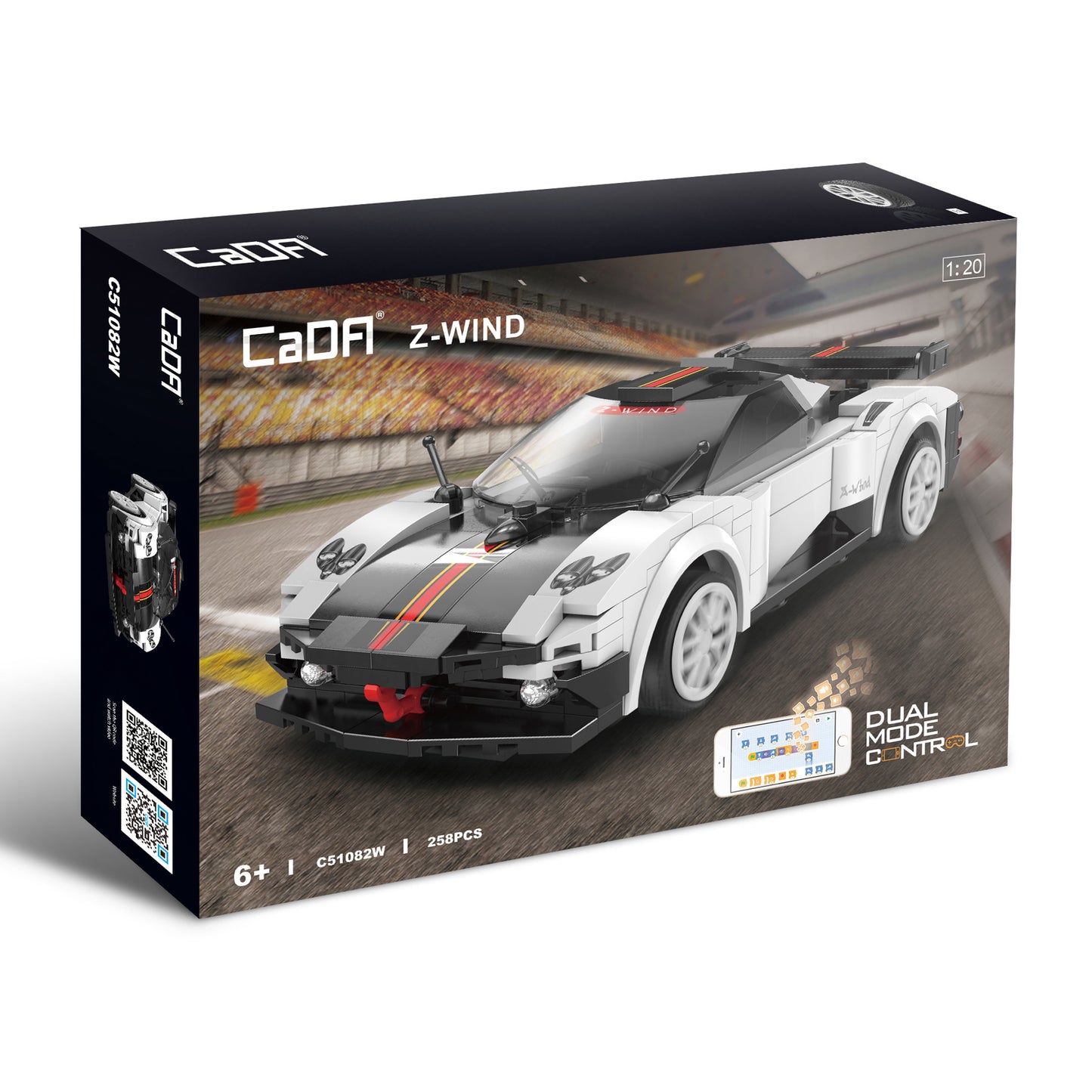 CaDA 1/20 Mini Cars - Z-Wind Hypercar - 258 pcs C51082W