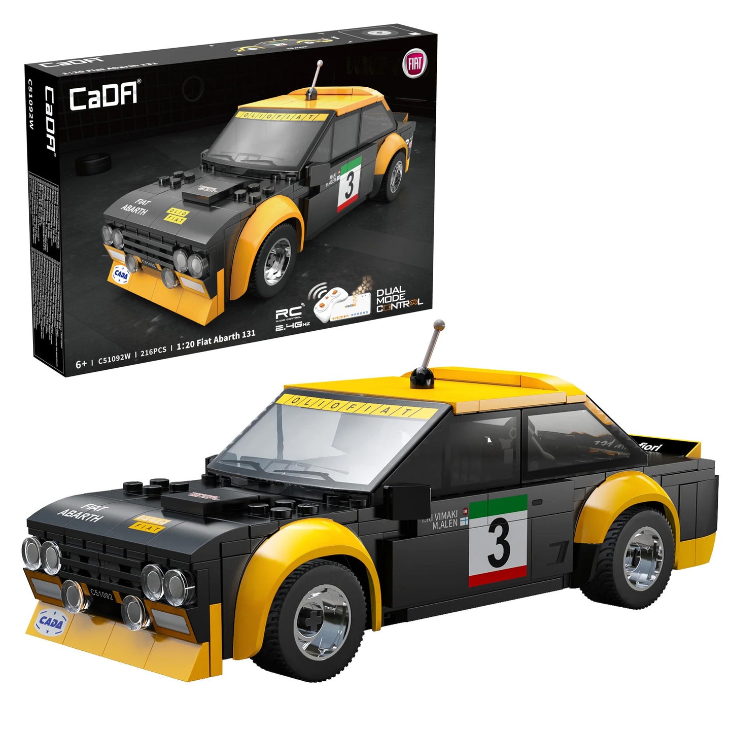 CaDA 1/20 Mini Cars - Fiat Abarth 131 - 216 pcs C51092W