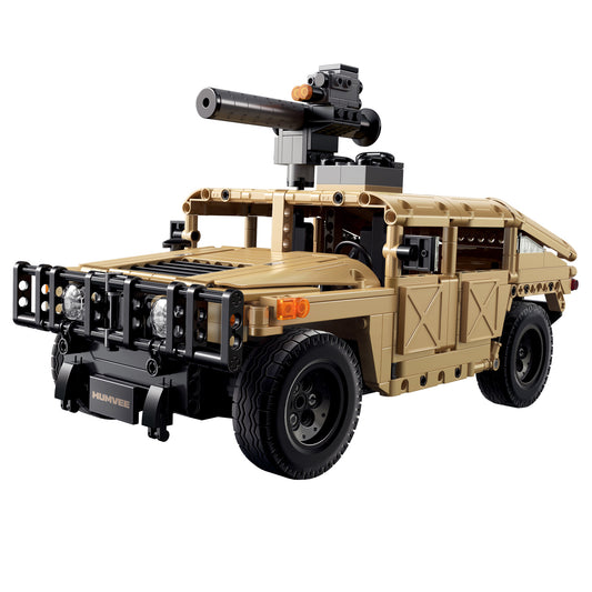 CaDA Big Chassis Cars - 1/14 Military Desert Humvee - 628 pcs - C51202W