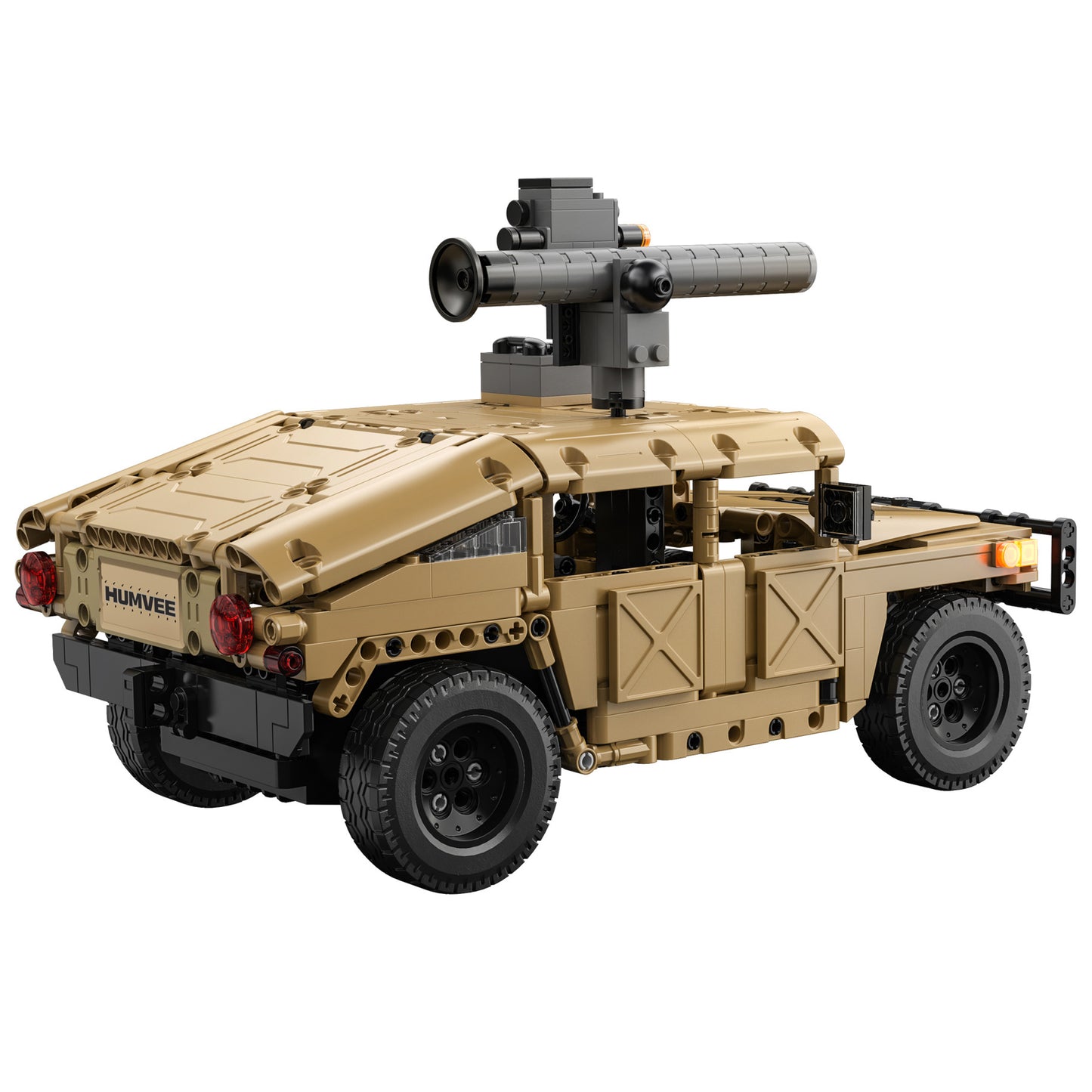 CaDA Big Chassis Cars - 1:14 Military Desert Humvee - 628 pcs - C51202W