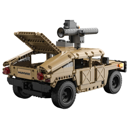 CaDA Big Chassis Cars - 1:14 Military Desert Humvee - 628 pcs - C51202W