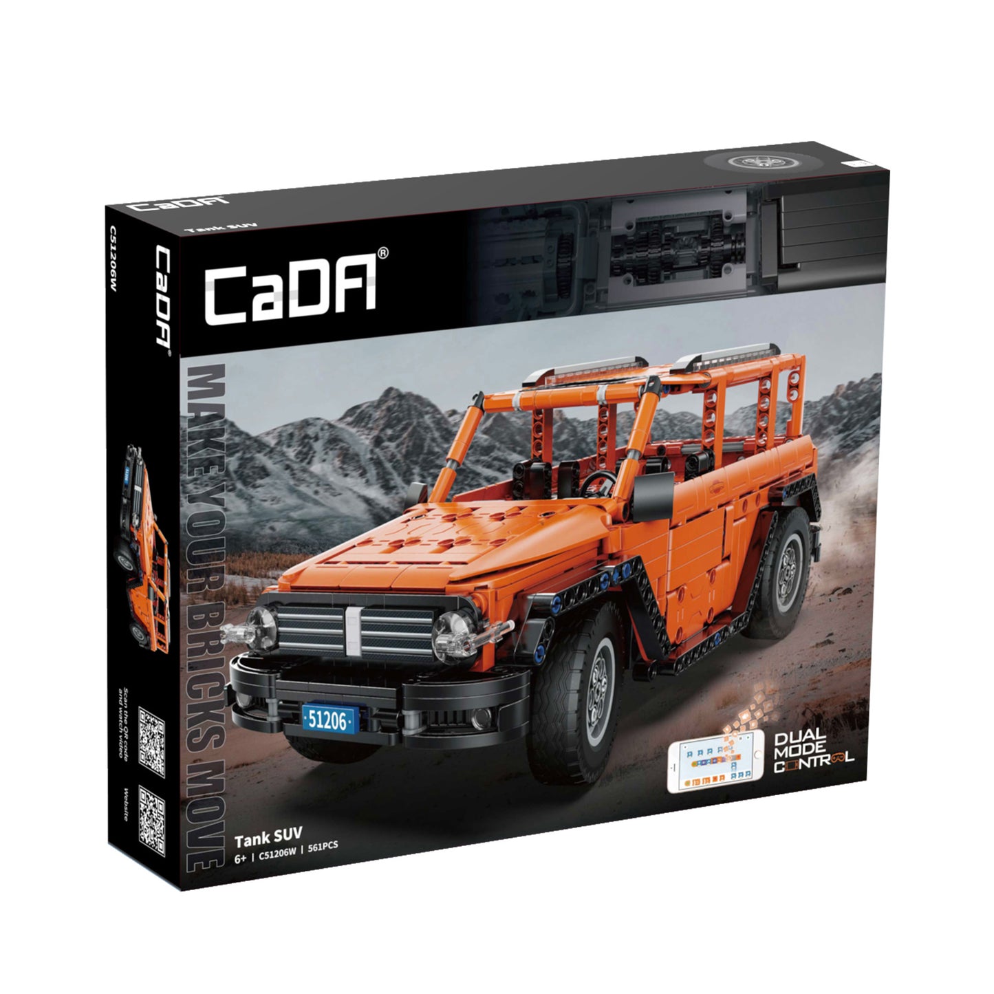 CaDA Big Chassis Cars - Tank SUV - 561 pcs - C51206W