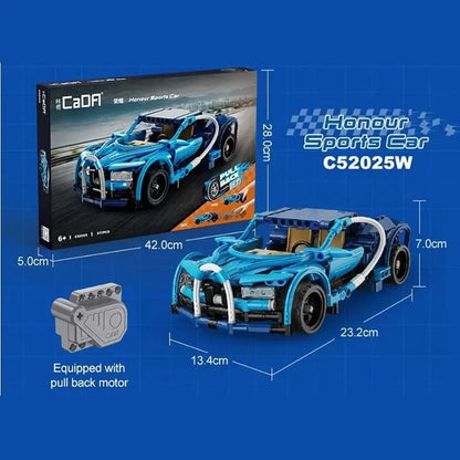 CaDA Pullback Series - 1:18 Honour Pull-Back Sports Cars - 377 pcs - C52025W