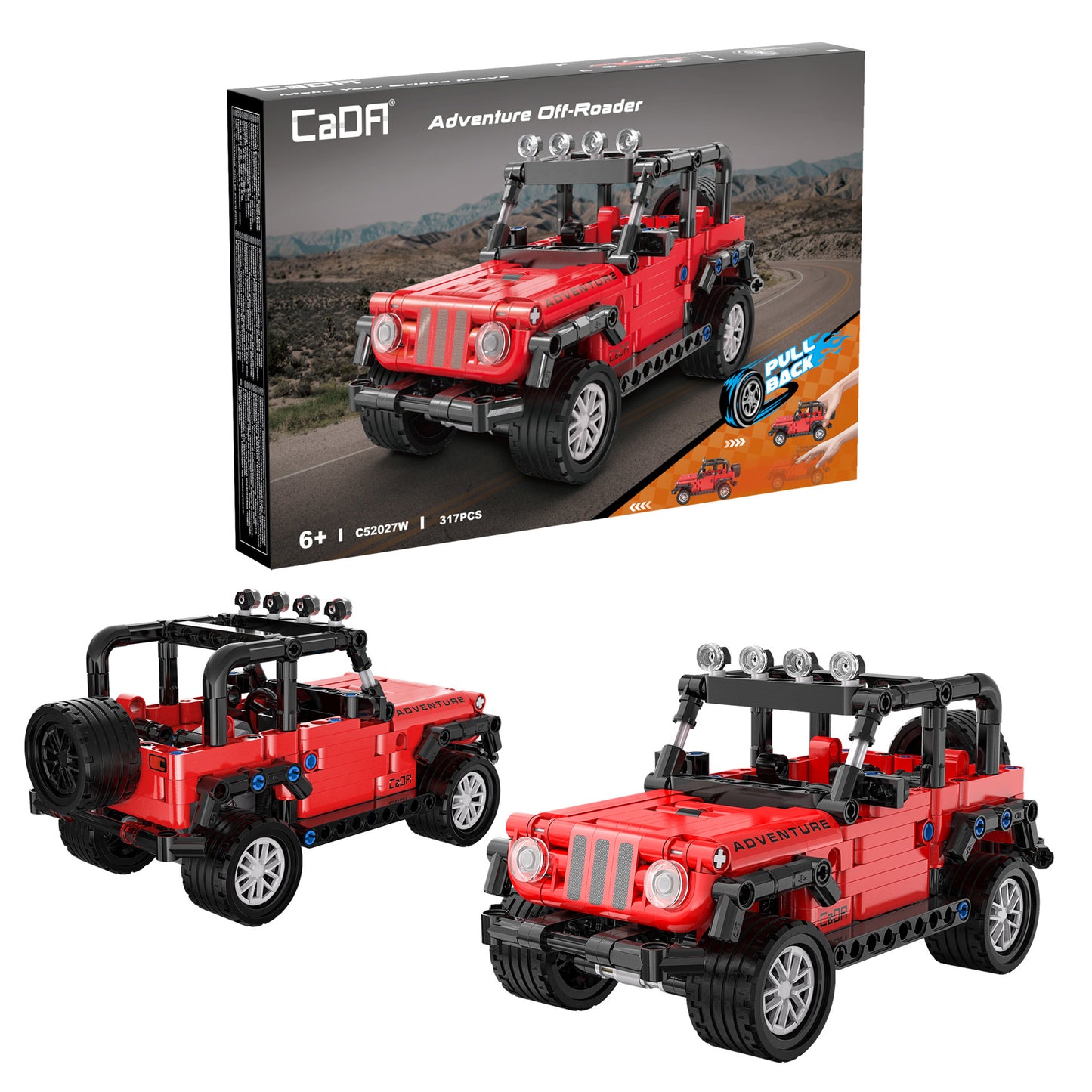 CaDA Pullback Series - Adventure Off-Roader - 317 pcs - C52027W