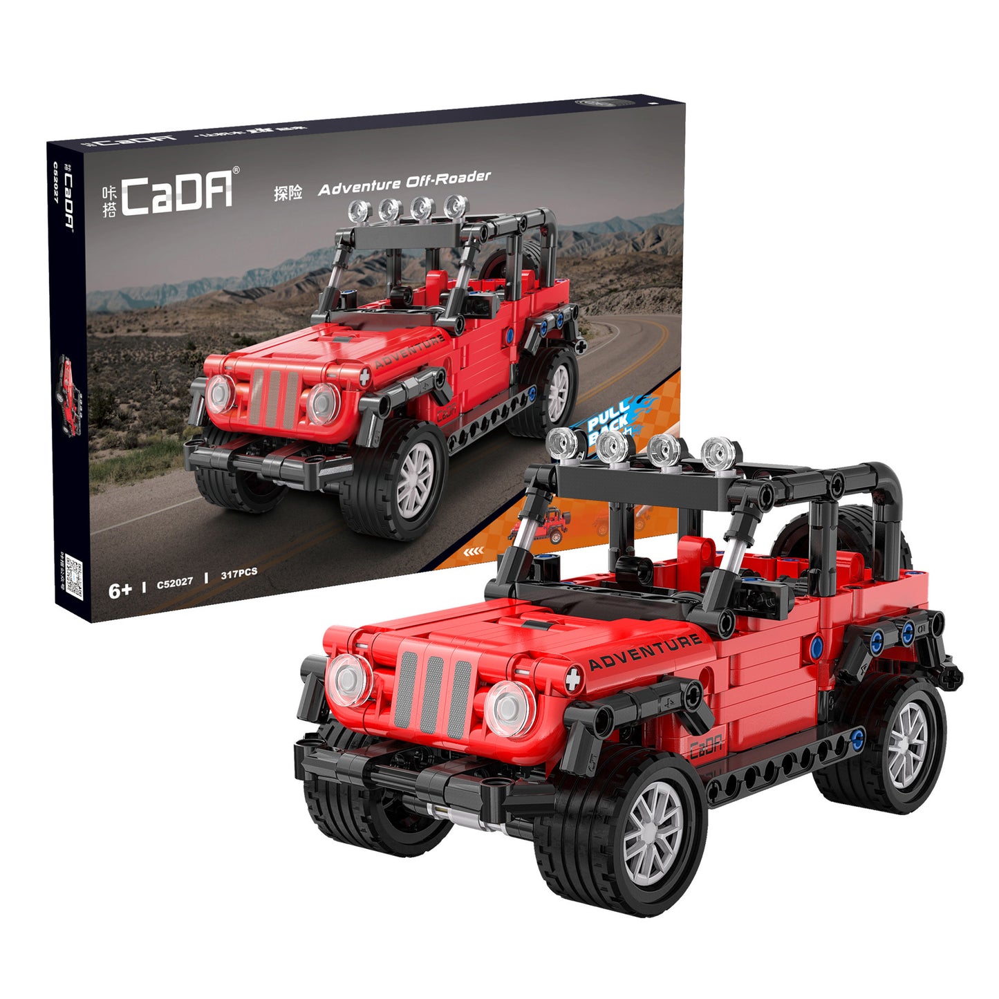 CaDA Pullback Series - Adventure Off-Roader - 317 pcs - C52027W