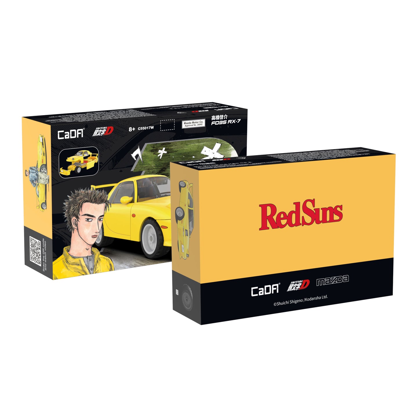 CaDA Initial D Series - Mazda RX-7 FD3S - 66 pcs - C55017W