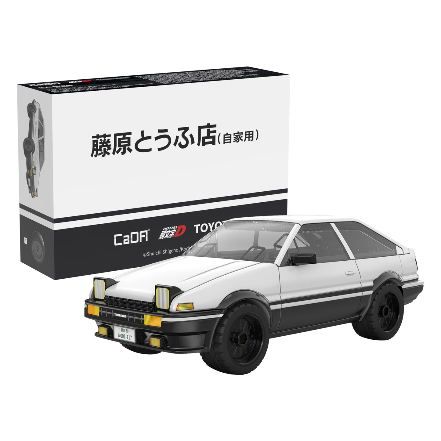 CaDA Initial D Series - 1:35 Toyota Trueno AE86 - 72 pcs - C55018W
