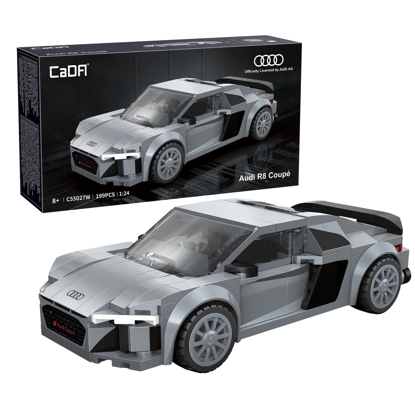 CaDA 1:24 Mini Cars - 1:24 Audi R8 Coupé - 199 pcs - C55027W