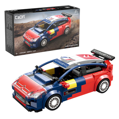 CaDA 1/24 Mini Cars - 2008 Citroen C4 WRC - 296 pcs C55033W