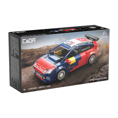 CaDA 1/24 Mini Cars - 2008 Citroen C4 WRC - 296 pcs C55033W