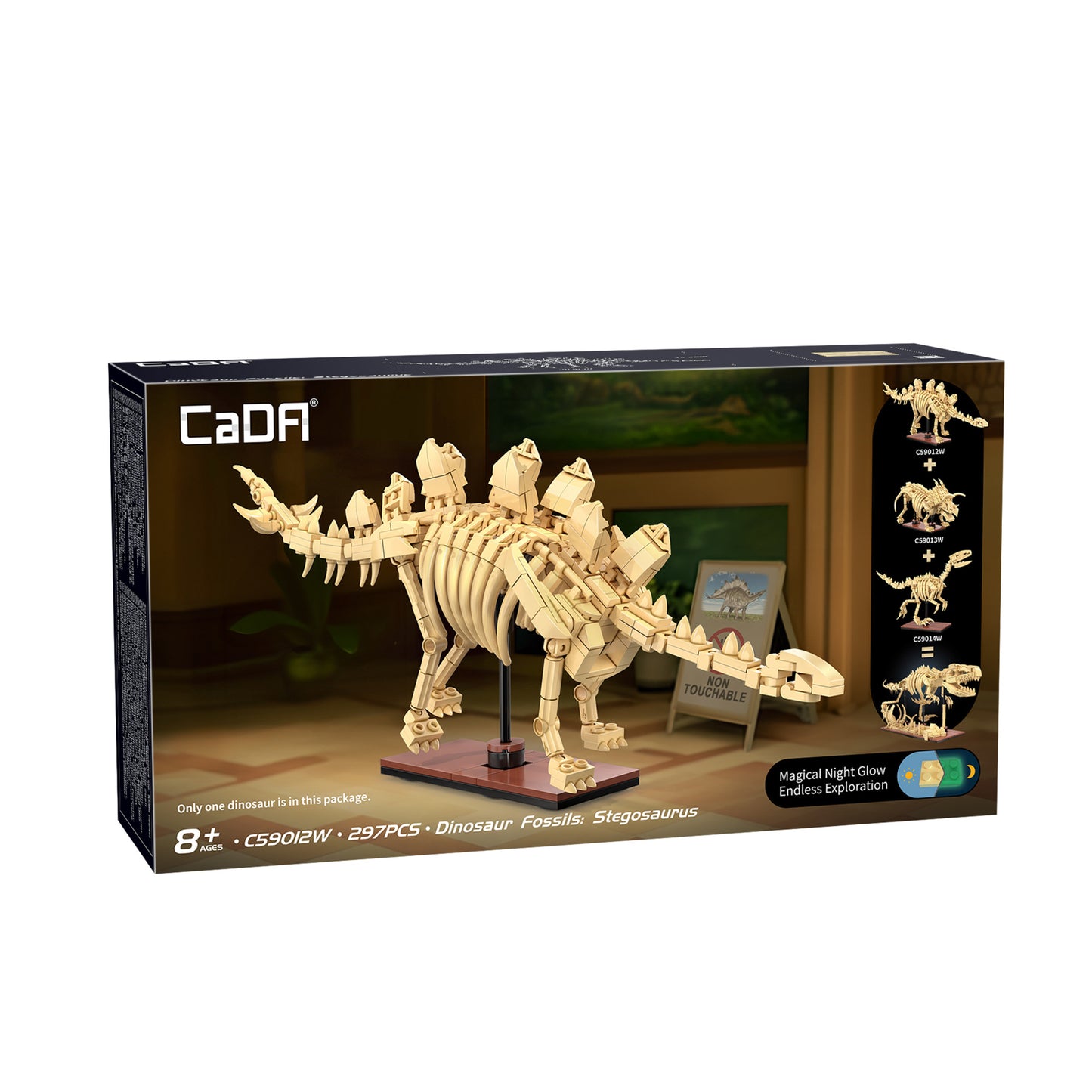 CaDA Creative - Dinosaur Fossils: Stegosaurus - 297 pcs - C59012W