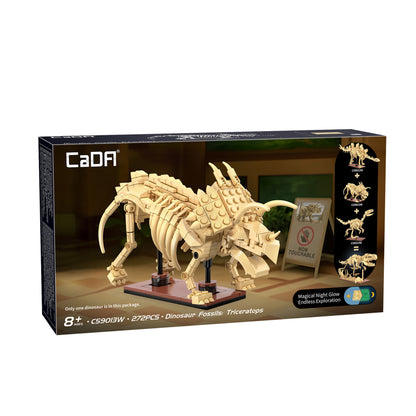 CaDA Creative - Dinosaur Fossils: Triceratops - 272 pcs - C59013W