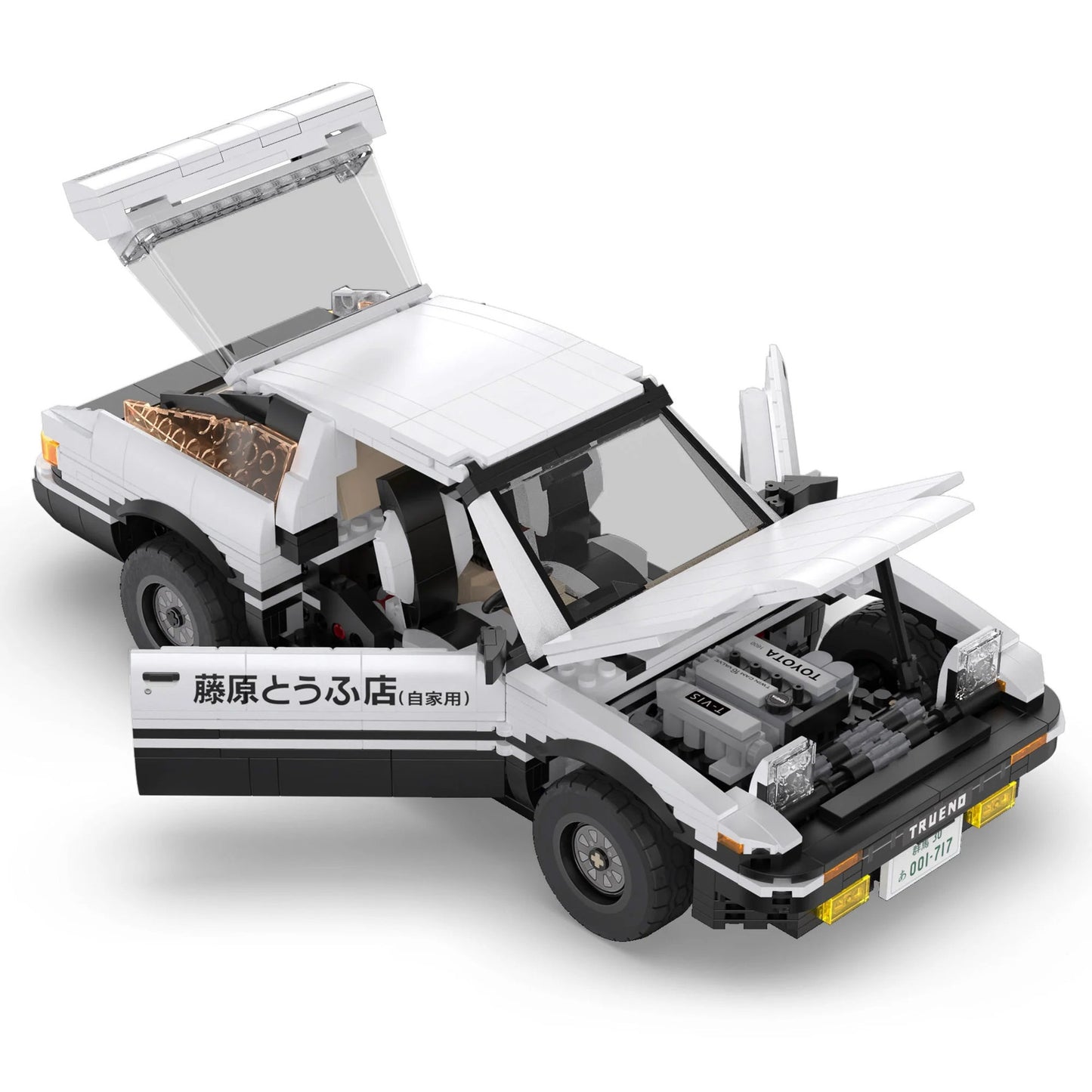 CaDA Initial D Series - Initial D 1:12 Toyota Trueno AE86 - 1324 pcs - C61024W