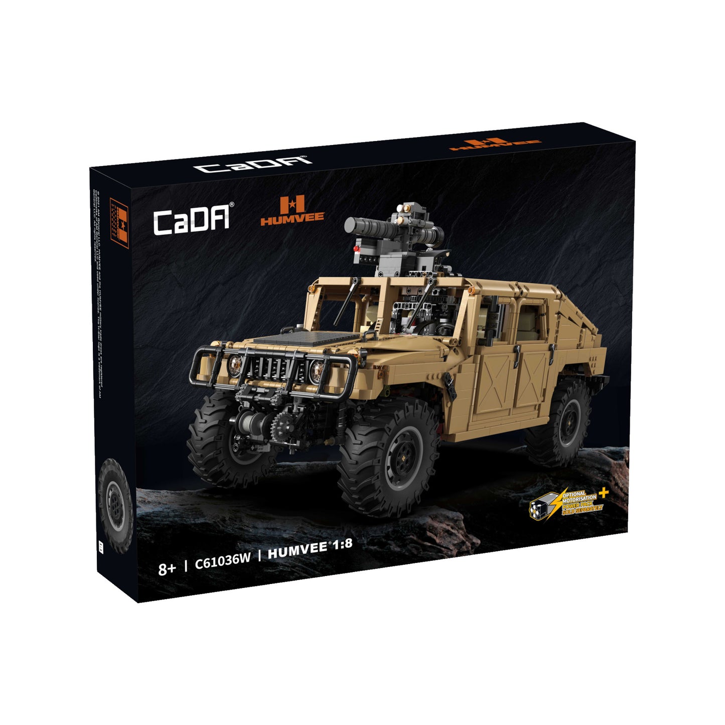 CaDA Military Series - 1:8 HUMVCaDA - 3935 pcs - C61036W