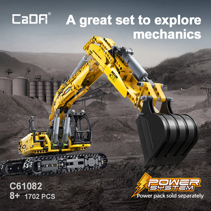 CADA Heavy Equipment - Functional Excavator - 1702 pcs C61082W