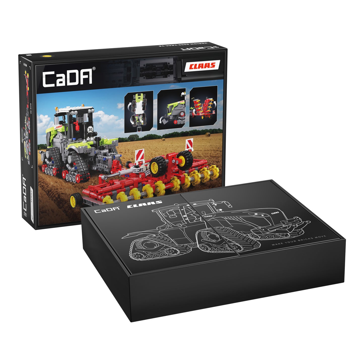 CaDA Farm Series - CLAAS XERION 5000 TRAC TS Tractor - 1336 pcs - C65012W