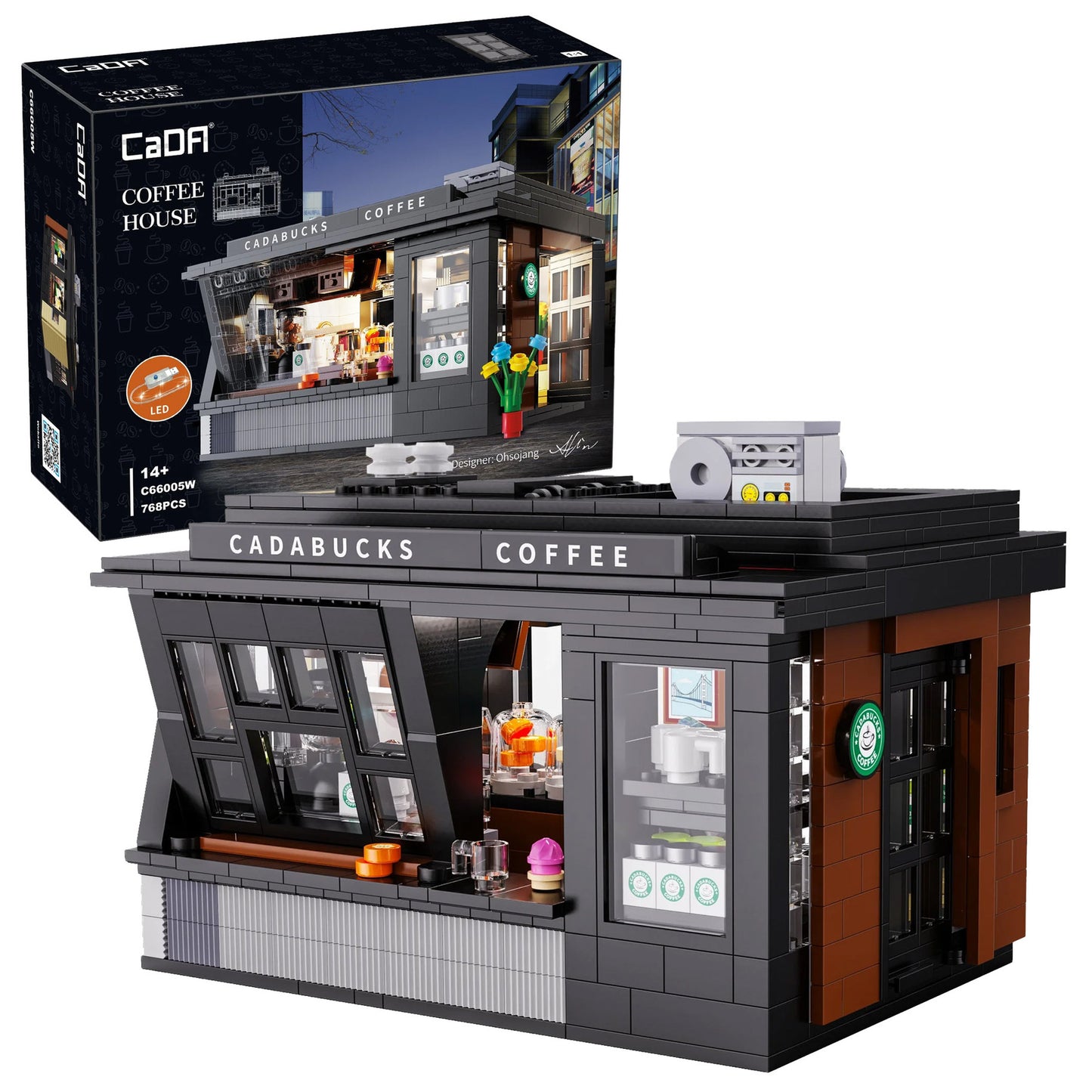 CaDA Building Series - Street Coffee House - 768 pcs - C66005W