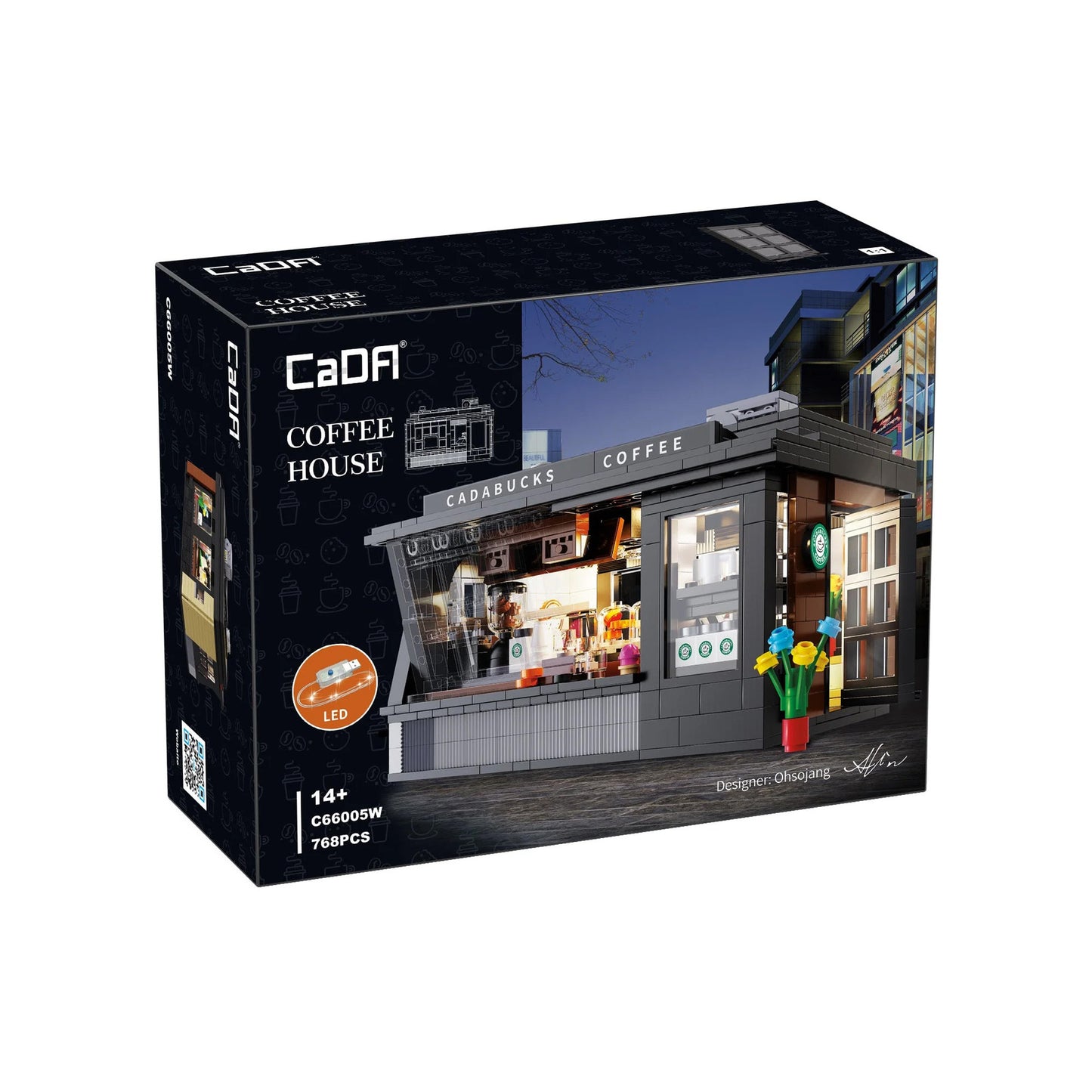 CaDA Building Series - Street Coffee House - 768 pcs - C66005W