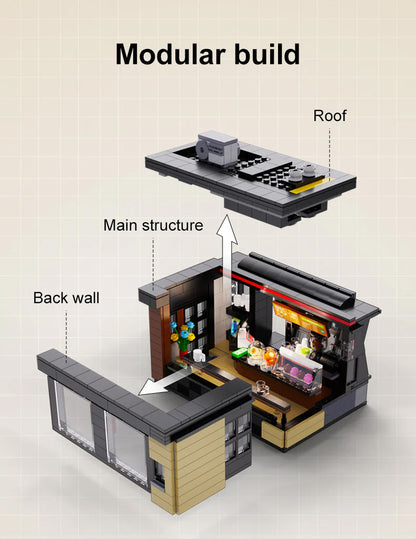 CaDA Building Series - Street Coffee House - 768 pcs - C66005W