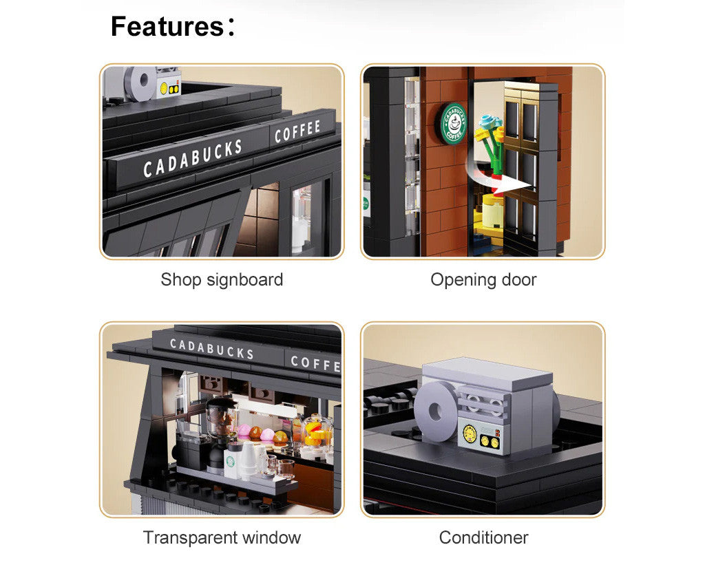 CaDA Building Series - Street Coffee House - 768 pcs - C66005W