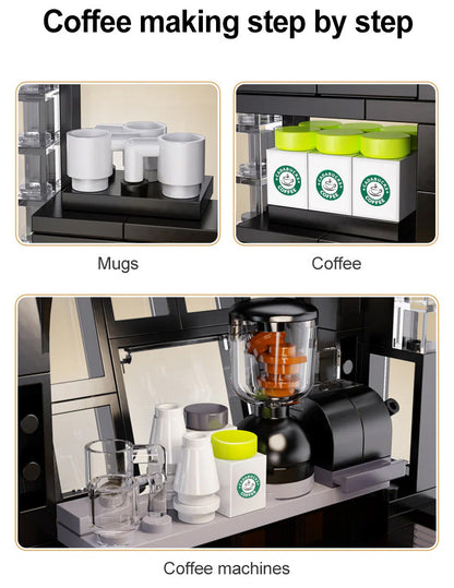 CaDA Building Series - Street Coffee House - 768 pcs - C66005W