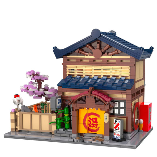 CaDA Building Series - Japanese Sento Bathhouse - 1249 pcs - C66012W