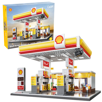 CaDA Building Series - Shell Retail Station - 1309 pcs - C66026W