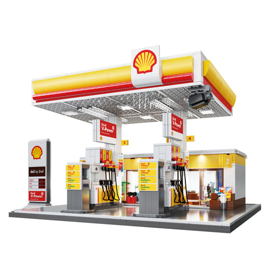 CaDA Building Series - Shell Retail Station - 1309 pcs - C66026W
